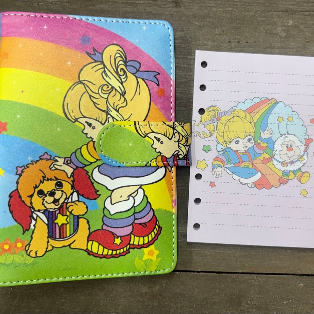 Rainbow Brite A6 6 Ring Binder & Paper